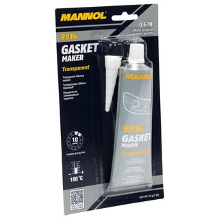 Dichtungsmittel Dichtmasse Silikon Gasket Maker transparent MANNOL 9916 85 g