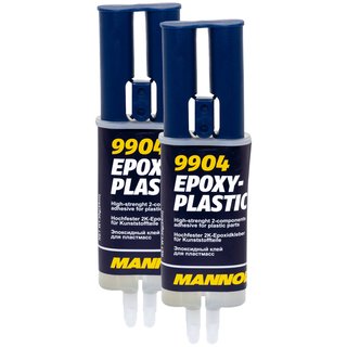 Two-component adhesive Twocomponentadhesive Epoxy- Plastic MANNOL 9904 2 X 30 g