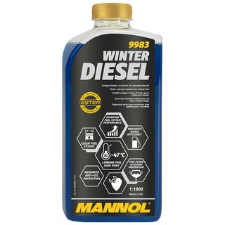 Winter diesel fuel additive flow improver Mannol 9983 1 liter