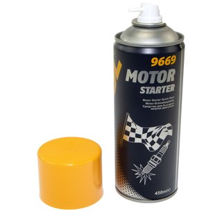 Starter Spray Starterspray Start Fix Starthilfe Motor MANNOL 3 X 450 ml