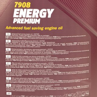 Motorl Motor l MANNOL Energy Premium 5W-30 API SN 5 Liter