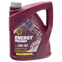 Motoröl Motor Öl MANNOL Energy Premium 5W-30 API SN 5 Liter
