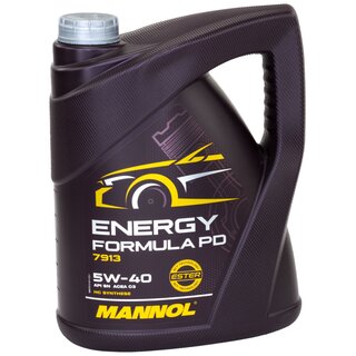 Engineoil Engine oil MANNOL Energy Formula PD 5W-40 API SN 5 liters