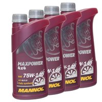 Getriebeöl MANNOL Maxpower 4x4 75W-140 API GL 5 LS 4 X 1...