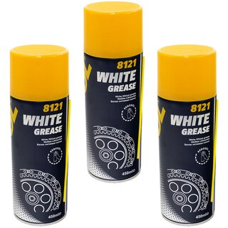 Kettenspray White Grease Sprhfett MANNOL 8121 3 X 450 ml