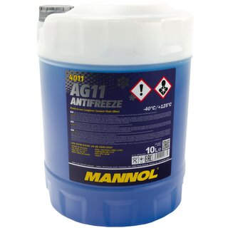 Kühlerfrostschutz MANNOL 10 Liter -40°C blau online im MVH Shop k