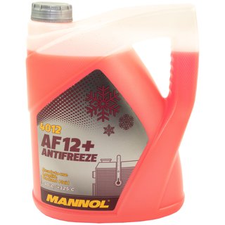 Radiatorantifreeze MANNOL Longterm Antifreeze 5 liters premix -40  C red
