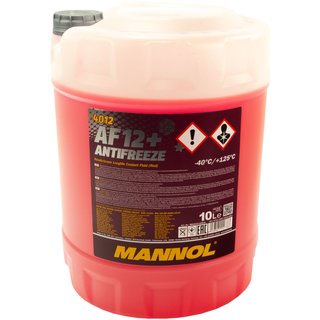 Kühlerfrostschutz MANNOL 10 Liter -40°C rot online im MVH Shop ka