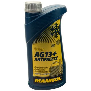 Khlerfrostschutz MANNOL Advanced Antifreeze 1 Liter Fertiggemisch -40C gelb