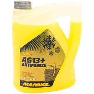 Radiatorantifreeze MANNOL Advanced Antifreeze 5 liter ready mix -40C yellow