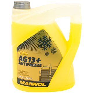 Radiatorantifreeze MANNOL Advanced Antifreeze 5 liter ready mix -40C yellow