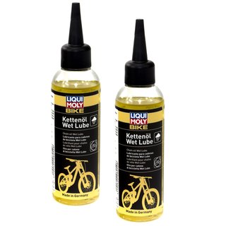 PETEC Kettenöl Fahrrad E Bike Fahrradketten Öl Wet Lube 100 ml