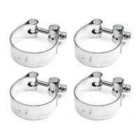 Exhaust clamp 49 mm chrome 4 pieces