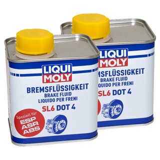 LIQUI MOLY Bremsflüssigkeit SL6 DOT-4 2 X 500 ml online im MVH Sh