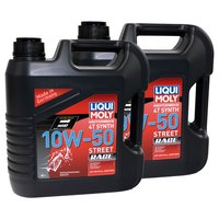 Motoröl Motor Öl LIQUI MOLY Street Race 10W-50 2 X 4 Liter
