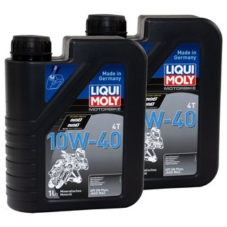 Engineoil Engine Oil LIQUI MOLY mineral 10W-40 2 X 1 liter