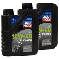 Engineoil Engine Oil LIQUI MOLY Scooter 10W-40 2 X 1 liters