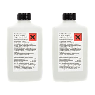 Ultrasonic cleaning concentrate carburetor 2 pieces  500 ml