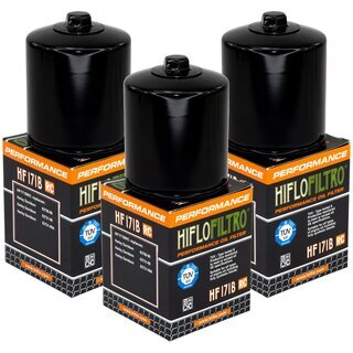 Oilfilter Engine Oil Filter Hiflo black HF171BRC Set 3 Pieces