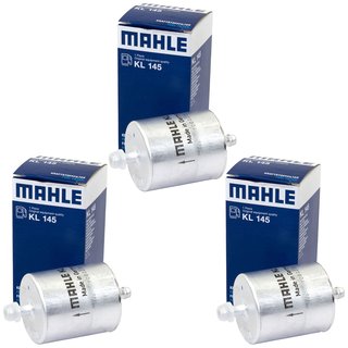 Fuel filter Set 3 pieces Mahle KL145