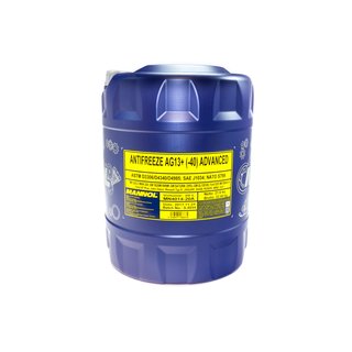 Antifreeze MANNOL Advanced Antifreeze -40  C 20 Liter yellow