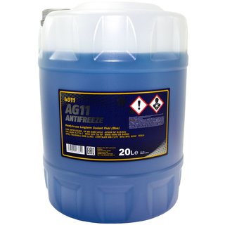 Radiatorantifreeze MANNOL Longterm Antifreeze 20 liters premix -40 ° C blue