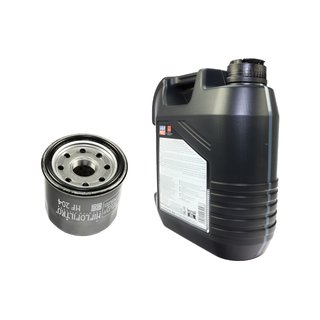 Motorl Set mineralisch 10W40 4 Liter + lfilter HF204