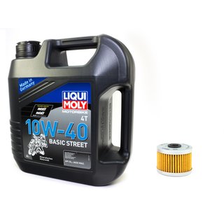 Engine oil mineral 10W40 4 liters + oil filter OX410