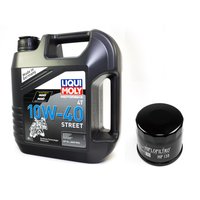Motoröl Set Street 10W40 4 Liter + Ölfilter HF138