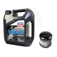 Motorl Set Street 10W40 4 Liter + lfilter KN204