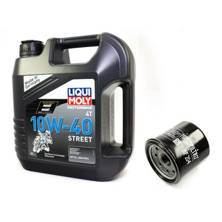 Motorl Set Street 10W40 4 Liter + lfilter HF204