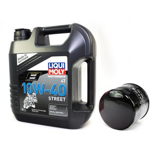 Motorl Set Street 10W40 4 Liter + lfilter HF153