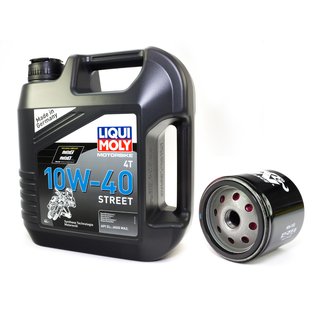 Motorl Set Street 10W40 4 Liter + lfilter KN153