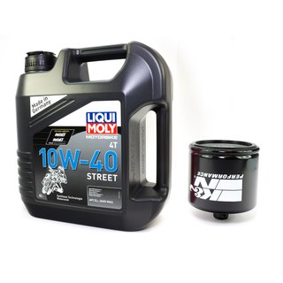 Motorl Set Street 10W40 4 Liter + lfilter KN153