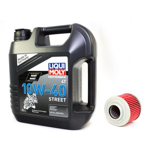 Motorl Set Street 10W40 4 Liter + lfilter KN151