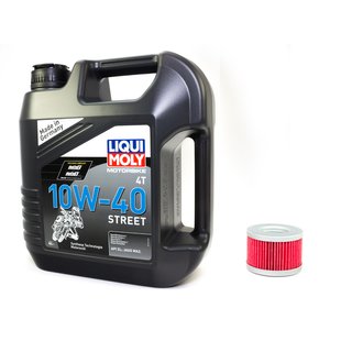Motorl Set Street 10W40 4 Liter + lfilter KN113