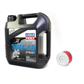 Motorl Set Street 10W40 4 Liter + lfilter KN113