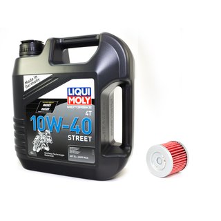 Motorl Set Street 10W40 4 Liter + lfilter KN131
