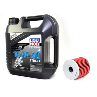 Motorl Set Street 10W40 4 Liter + lfilter HF681