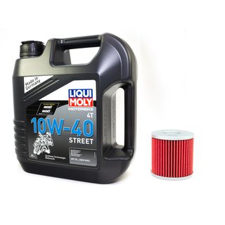 Motorl Set Street 10W40 4 Liter + lfilter HF681