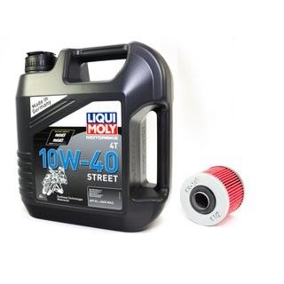 Motorl Set Street 10W40 4 Liter + lfilter KN145