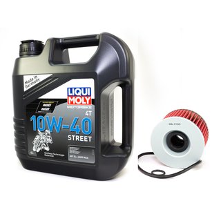 Motorl Set Street 10W40 4 Liter + lfilter HF401