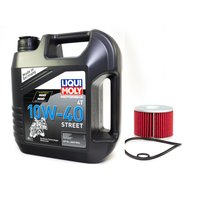 Motoröl Set Street 10W40 4 Liter + Ölfilter HF401
