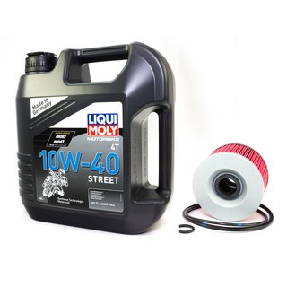 Motorl Set Street 10W40 4 Liter + lfilter KN401
