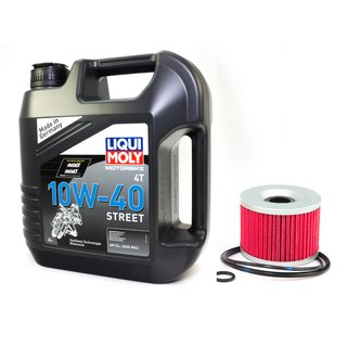 Motorl Set Street 10W40 4 Liter + lfilter KN401