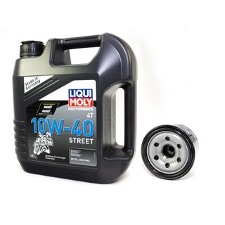 Motorl Set Street 10W40 4 Liter + lfilter HF147