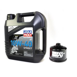 Motorl Set Street 10W40 4 Liter + lfilter KN147