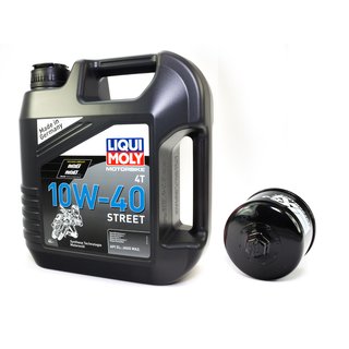 Motorl Set Street 10W40 4 Liter + lfilter KN147