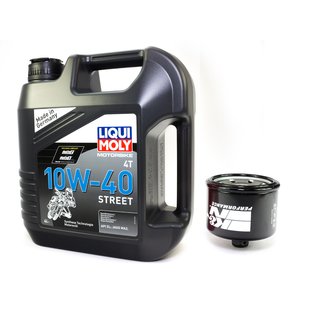 Motorl Set Street 10W40 4 Liter + lfilter KN147