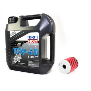 Motorl Set Street 10W40 4 Liter + lfilter HF972